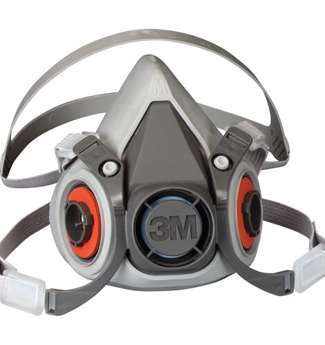3M 6000 Series Half Facepiece Reusable Respirator, Thermoplastic, Large