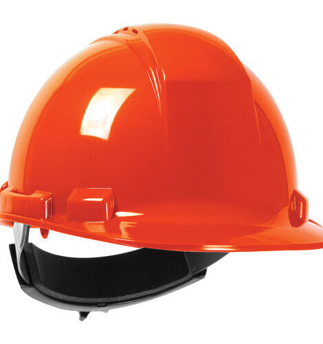 Dynamic Safety Whistler™ Hardhat, Ratchet Suspension, High Visibility Orange