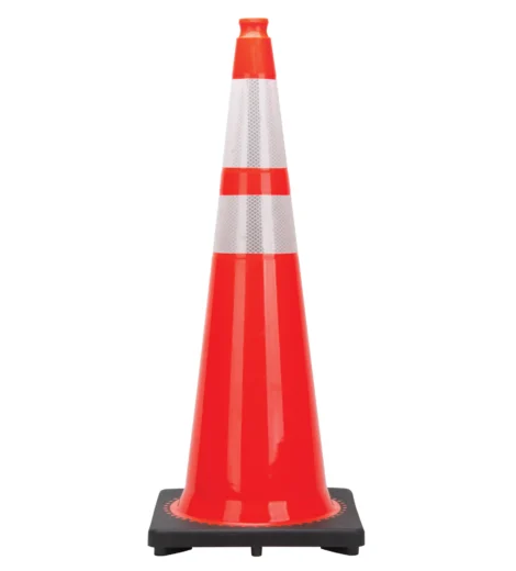 Premium Traffic Cones, 36", Orange, 4" & 6" Reflective Collar(s)