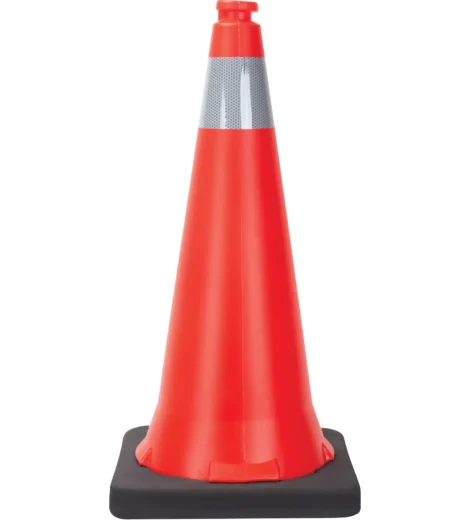 Traffic Cone, 28", Orange, 4" Reflective Collar(s)