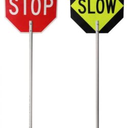 TC-22 Stop/Slow Sign with 5' Pole