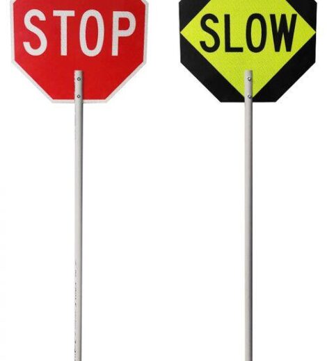 TC-22 Stop/Slow Sign with 5' Pole